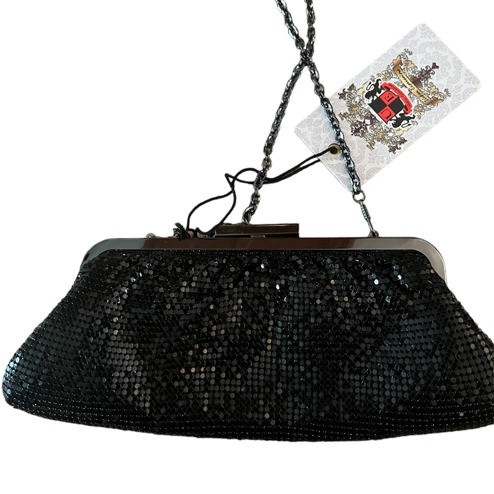 Urban Expressions certified vegan black beaded clutch, NWTs.